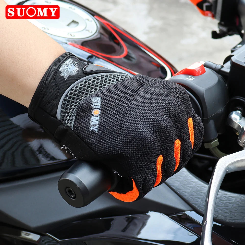 SUOMY Women Purple Motorcycle Gloves Touch Screen Full Finger Racing/Climbing/Cycling/Riding Sport Windproof Motocross Gloves