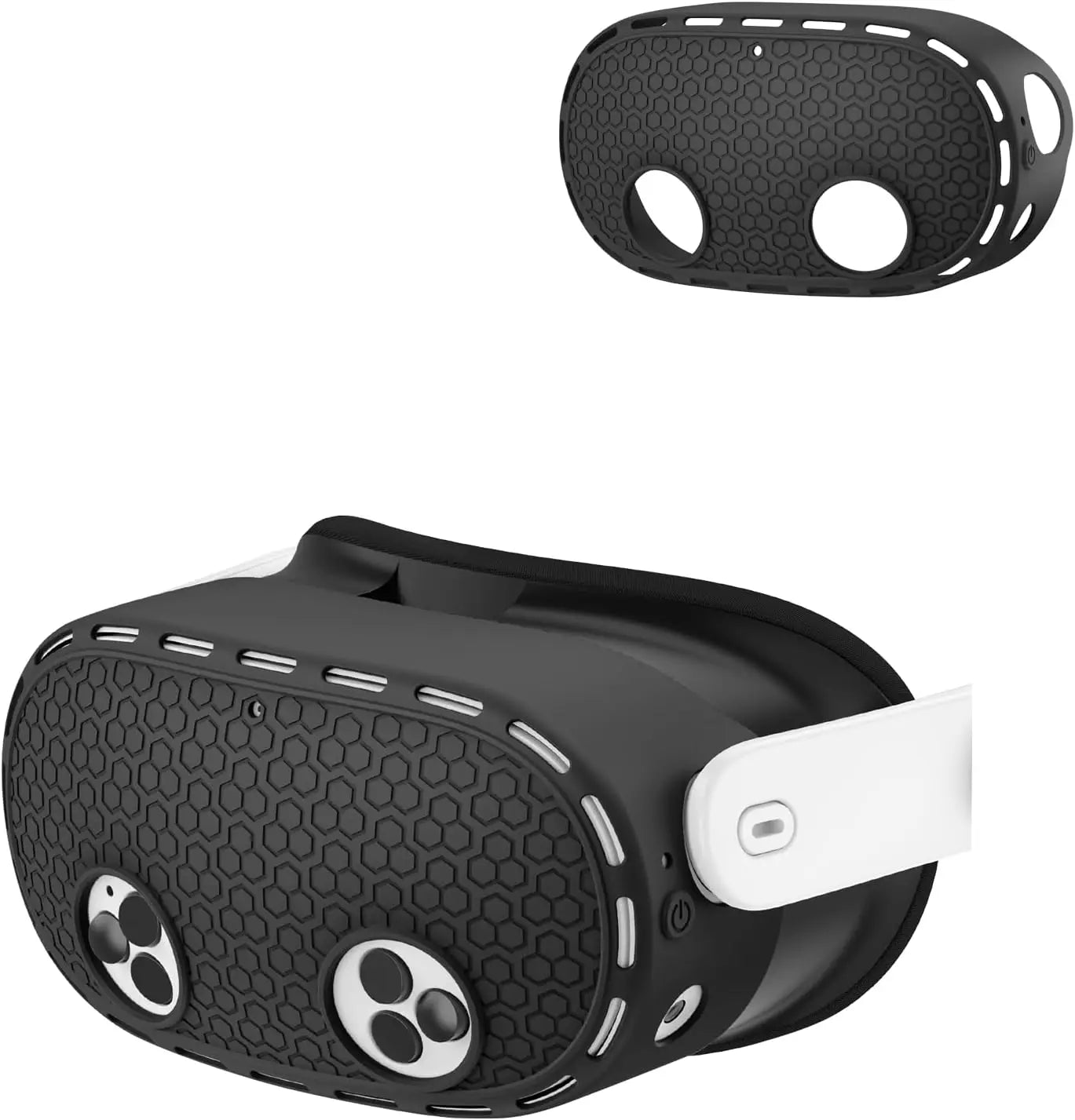 Silicone Protective Case for Meta Quest 3S VR Headset Shell Skin Protector Cover for Meta Quest 3S Accessories