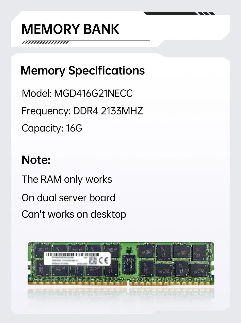 SOYO X99 Motherboard Set with Intel Xeon E5 2650 V4 CPU & Dual-channel DDR4 16Gx1 2133MHz RAM for Gaming Computer Components