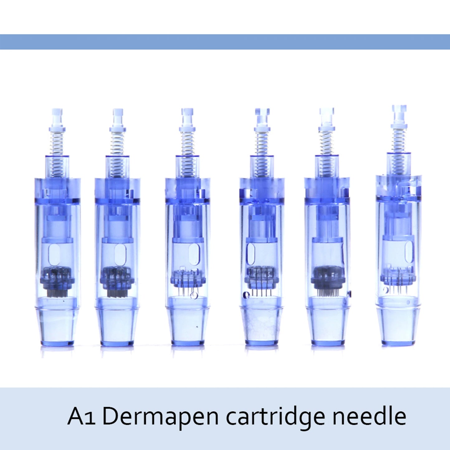 10pcs Professional Blue Bayonet Needles Cartridges 9 12 24 36 42pin  Nano Size For Derma Microneedling Pen A1 Face Skin
