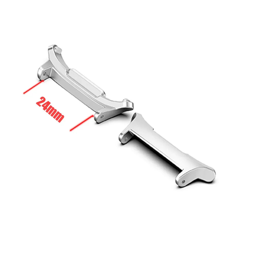 1Pair Metal Adapter For Samsung Galaxy Watch 7 Ultra 47mm Watchband Strap Connector Bracelet 316L Stainless Steel 22mm 24mm Band