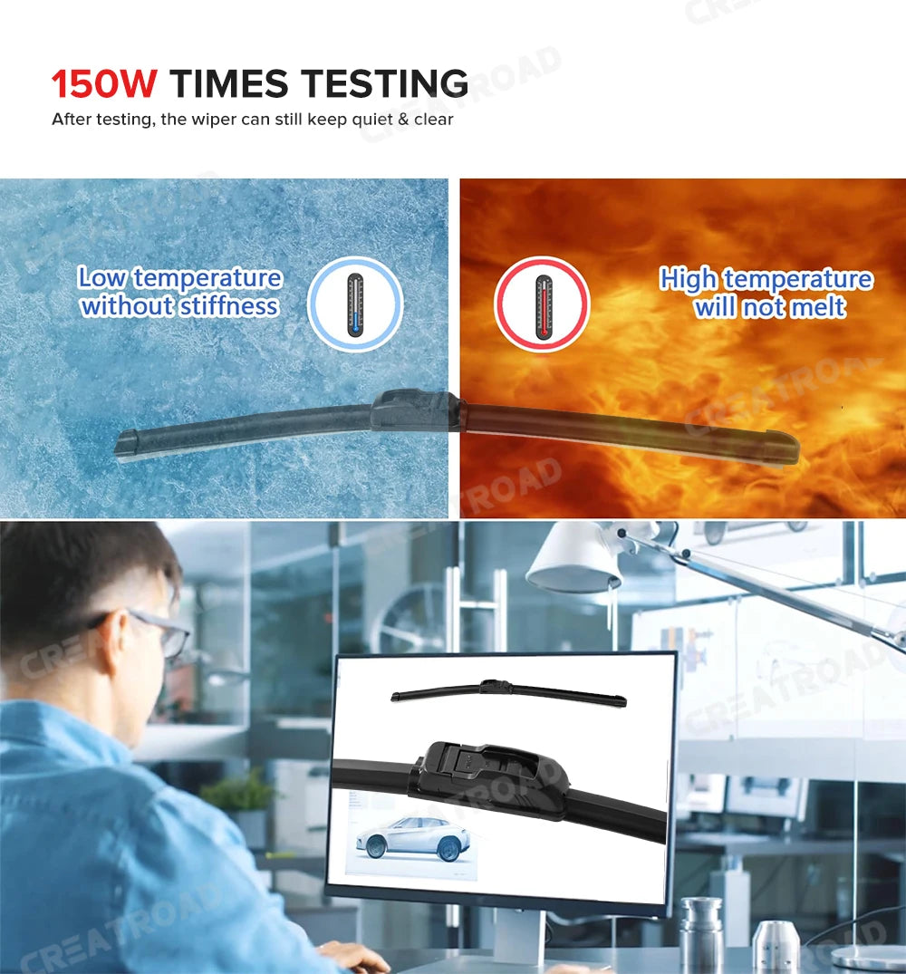 Wiper LHD Front Wiper Blades For BMW 5 Series F07 F10 F11 2011 - 2016 Windshield Windscreen Window Rain Brushes 26"+18"