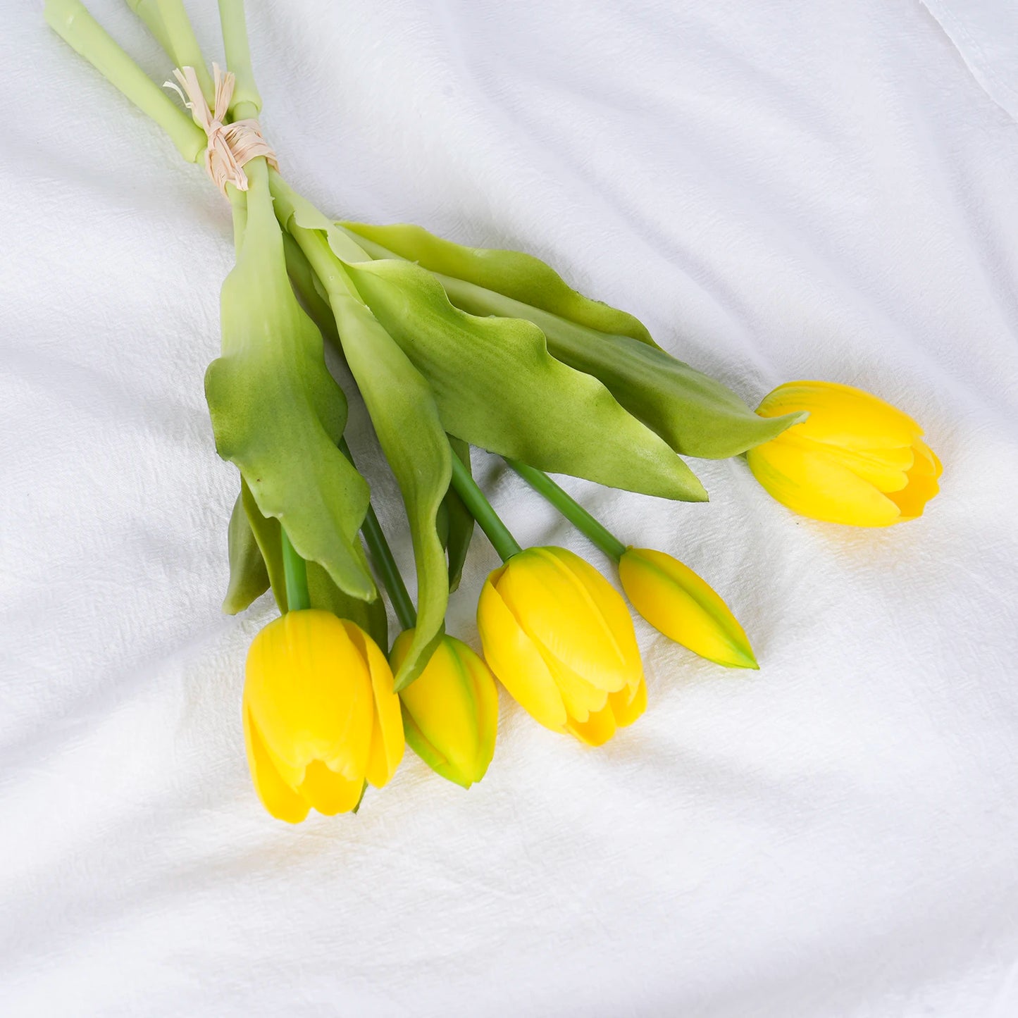 5pcs Artificial Tulip Bouquet Silicone Fake Flowers Party Decoration Living Room Table Centerpiece Floral Arrangement Decoration