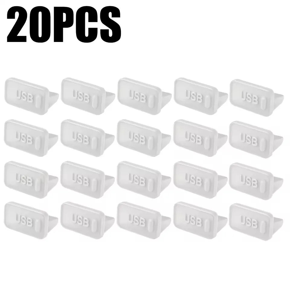 Dust Plug for USB -A Charger Port Cover Cap Female Jack Universal Silicone Dustproof USB-A Ports Protector PC Notebook Laptop