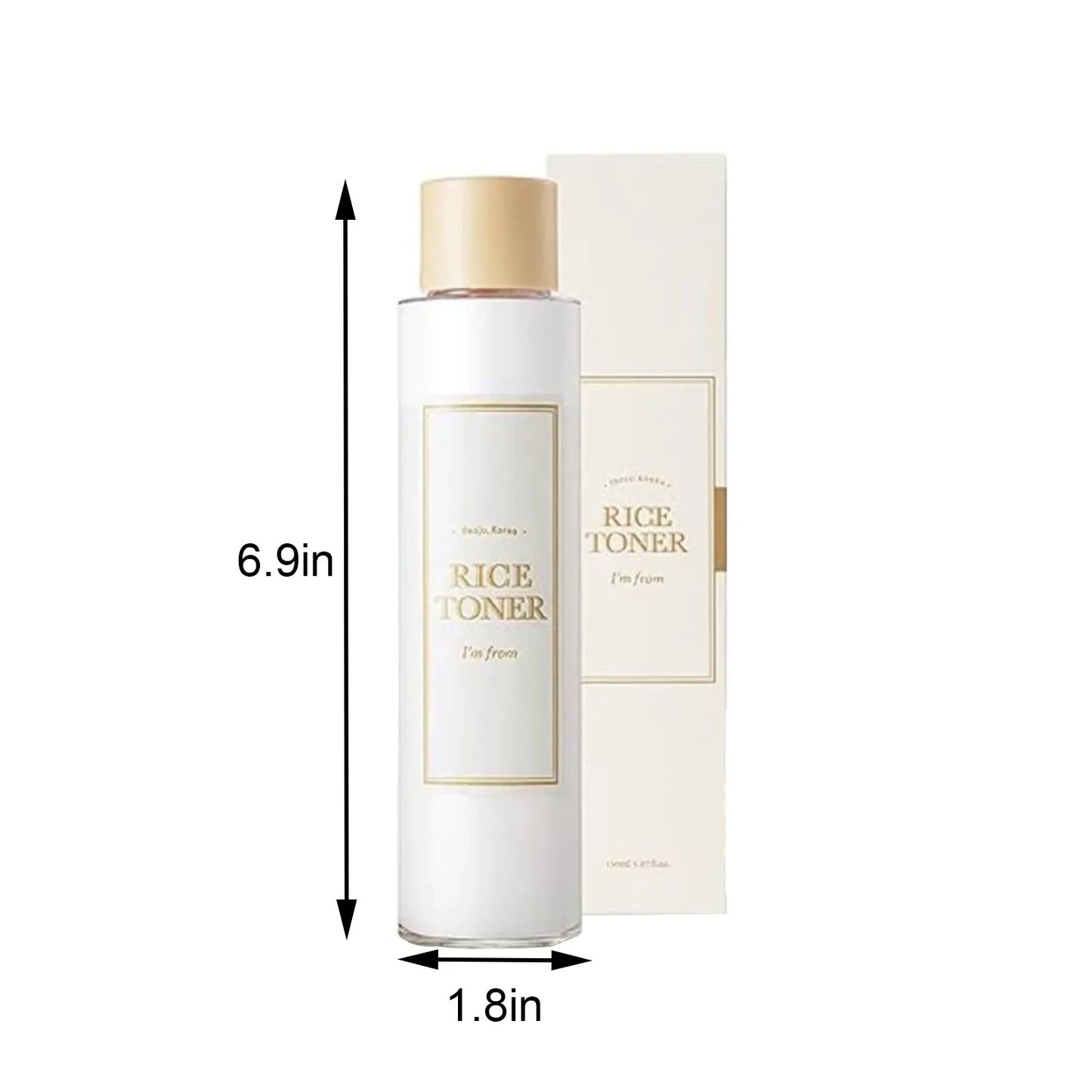 Rice Toner, 77.78% Rice Extract, Glow With Niacinamide, Hydrating For Dry Skin, Vegan, Beauty Toner, 5.07 Fl Oz/150ml