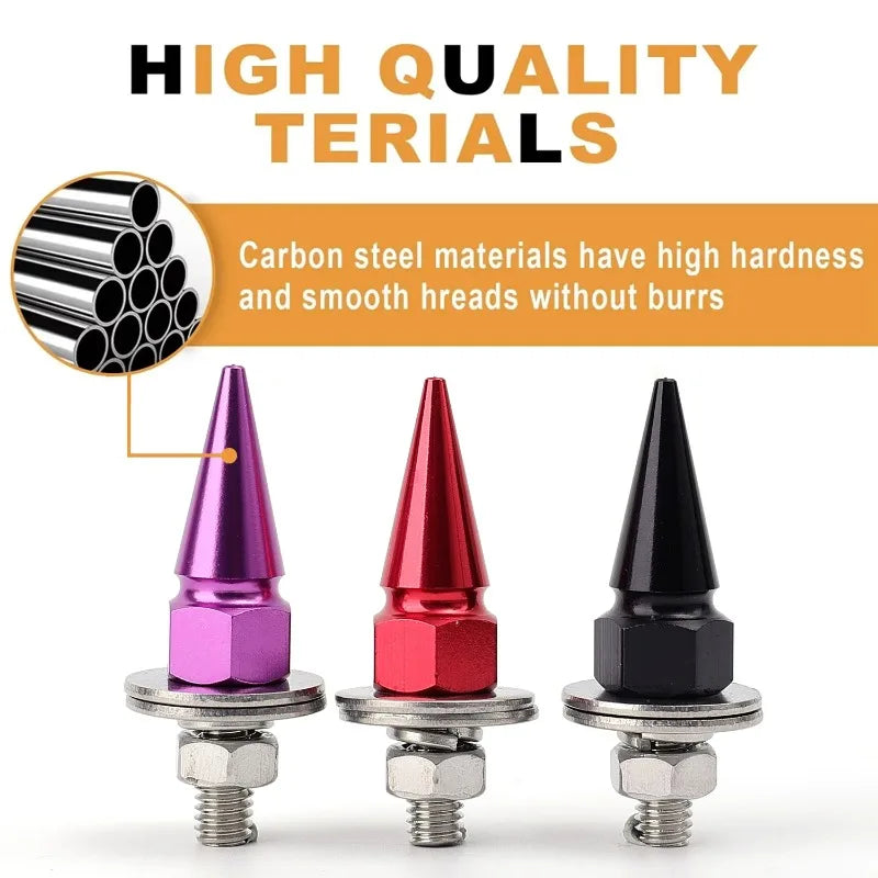 M6 Threaded Tips Screw Car Modified Fasteners Fender Washer Bumper Engine Screws License Plate Aluminium Alloy Bolts