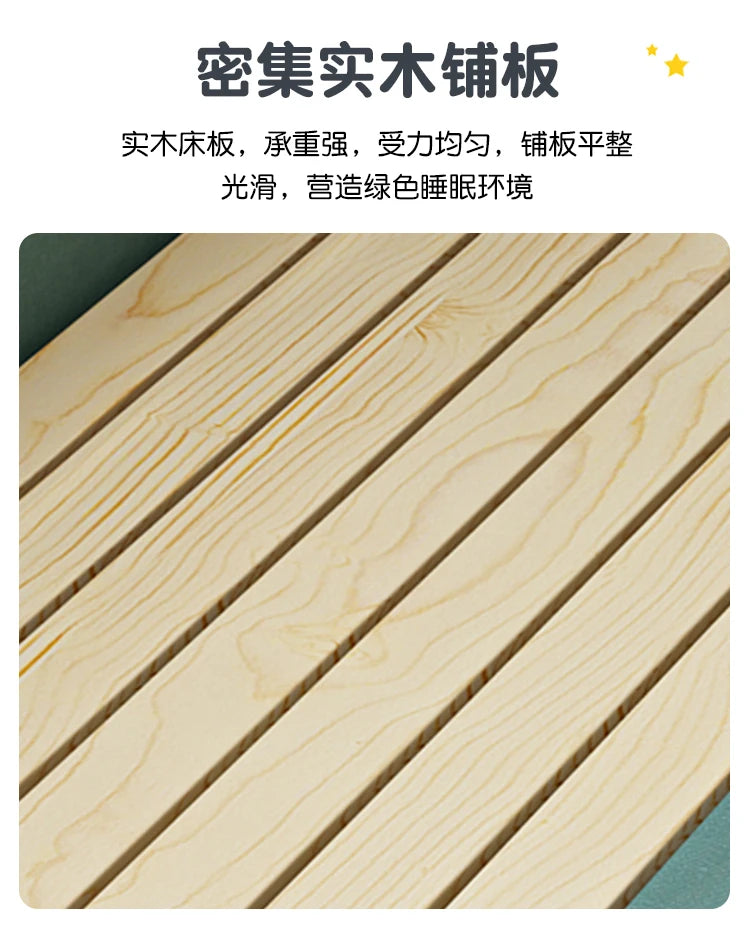 Barrier Stairs Children Beds Single Safety Bedrooms Wooden Kids Bed Mattresses Toddler Luxury Lit Cabane Enfant Home Furniture