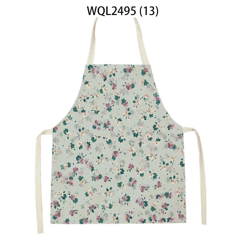 Plant Apron Kids Apron Kitchen Household Item Aprons Adult Hair Pinafore Custom Logo Kitchen Supplie Tablier Aprons 55-68cm