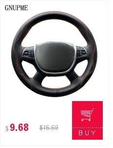 DIY Soft Fiber Leather Steering Wheel Covers Universal braid Car steering-wheel With Needles And Thread Interior accessories