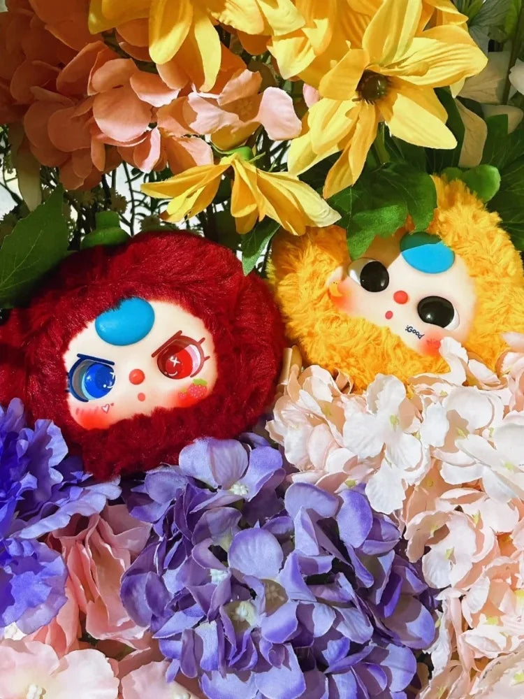 Baby Three Cute Fruit Plush Series Mystery Box Toy Doll Baby Three Guess Bag Stuffed Doll Blind Box Girls Cute Birthday Gifts