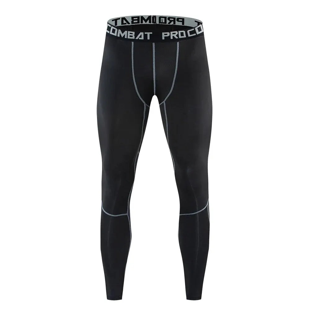 Clearance_Sports Fitness Trousers Men's Milk Silk Stretch Skinny Ultra-Thin Quick-Dry Running Basketball Training Leggings_Conti