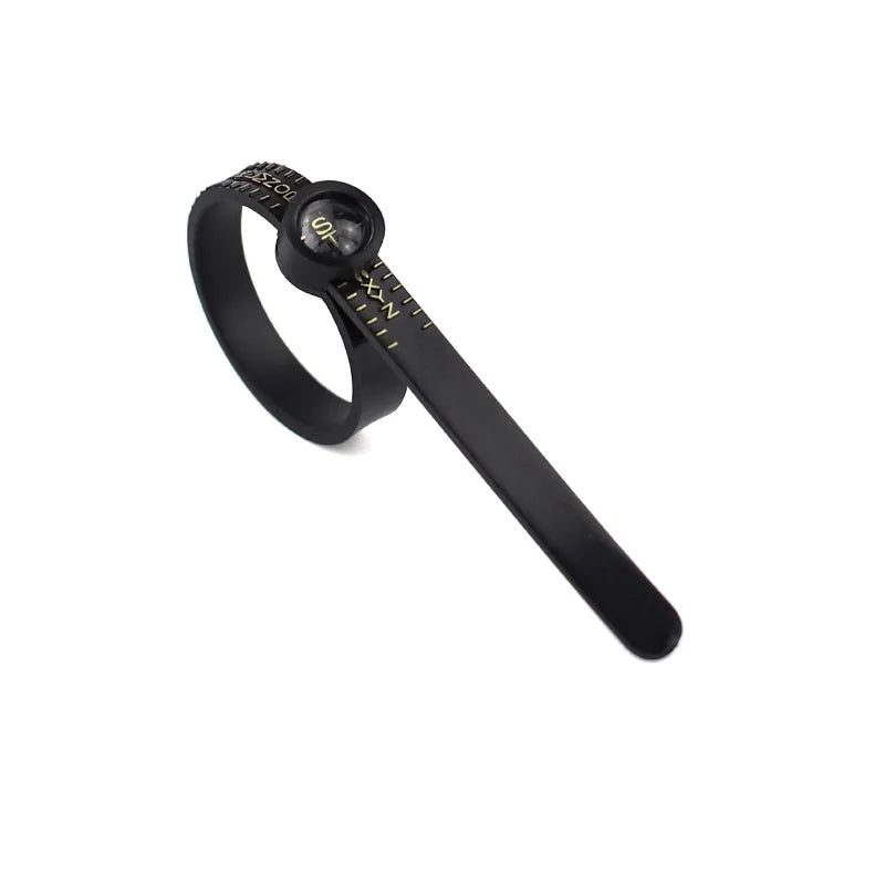Ring Ruler Ring Measuring Tape Ring Measuring Tool Annular Coil Finger Size Filter with Magnifying Glass US UK EU HK Size