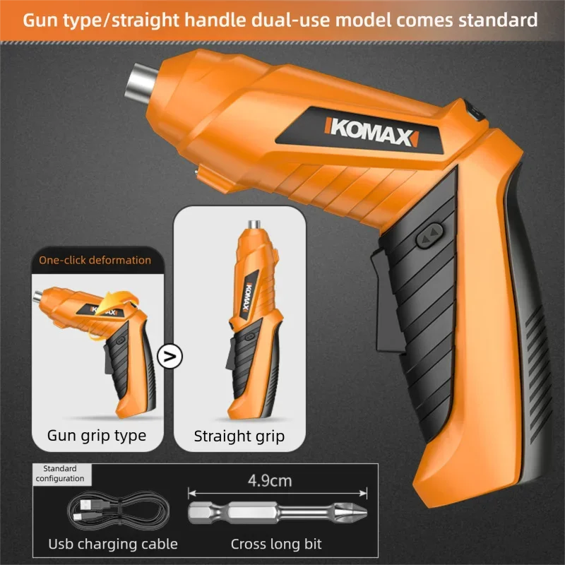 Rechargeable Electric Screwdriver Mini Drill Household Multifunctional Automatic Screwdriver Tool for DIY Projects Home Use