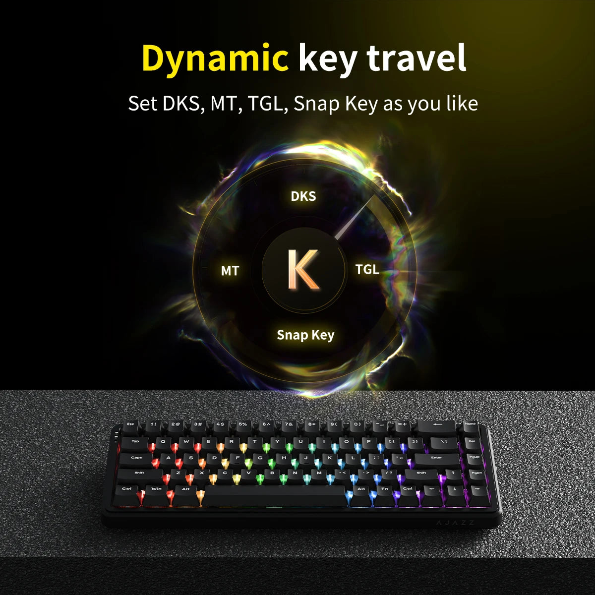 AJAZZ AK680MAX-wireless gaming keyboard, new hall effect switch, fast trigger magnetic keyboard, mechanical keyboard