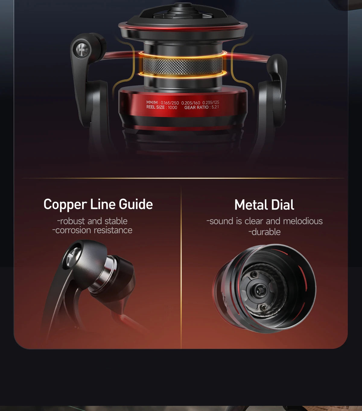 HANDING  ELITE Spinning Reel Max Drag 6kg 5.2:1 Gear Ratio Light Fishing Reel Slow Descent Gear Great Line Laying Spool Reel