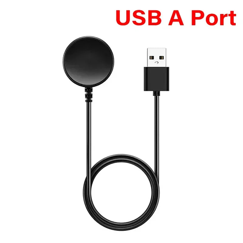 Portable USB Cable Fast Charging Dock Station Magnetic Watch Wireless Charger For Samsung Galaxy Watch 8/7/6/5pro/5/4/3 Active 2