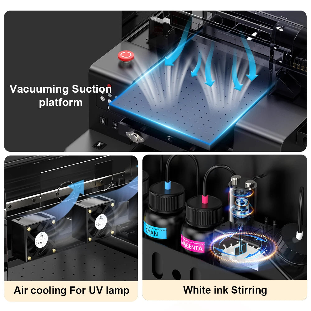 A4 UV DTF Printer XP600 impresora UV Flatbed Printer UV DTF Sticker Printing Machine For Acrylic Bottle Mug TPU