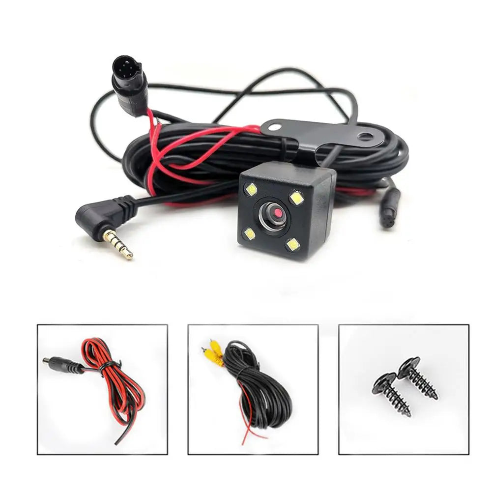 5Pin Car Mounted  Car DVR 4LED Rear View Camera 170° Motor Vehicle Mirror Dash Cam DVR Rear View Camera 2.5mm Waterproof