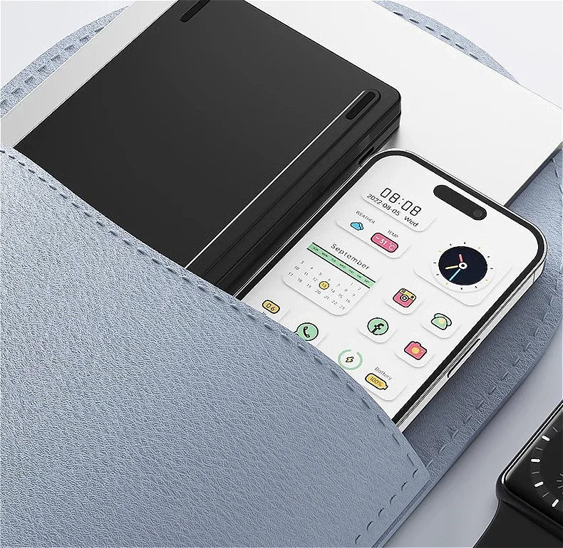 MINGCVIL Mini Foldable Wireless Keyboard Slim Portable Bluetooth Keyboard Rechargeable Folding Keyboard for IOS Windows Android