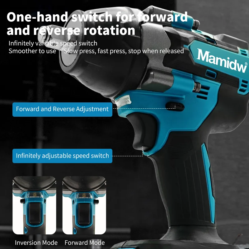 Brushless Electric Wrench Cordless Drill Screwdriver Free Delivery Large Torque Power Tools 18V Wrench For Makita Battery Pin