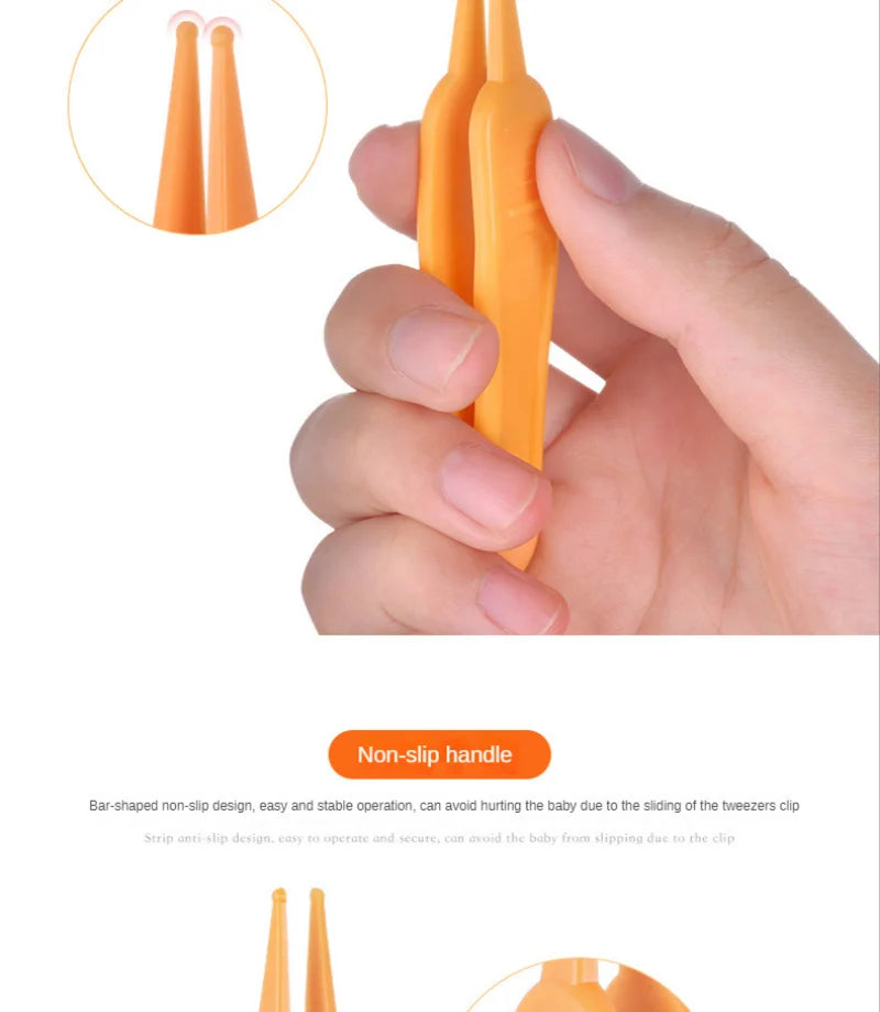Clearance_Baby Dig Booger Clip Infants Ear Nose Navel Clean Tools Kids Safety Tweezers Cleaning Forceps Toddler Nasal Cavity Car