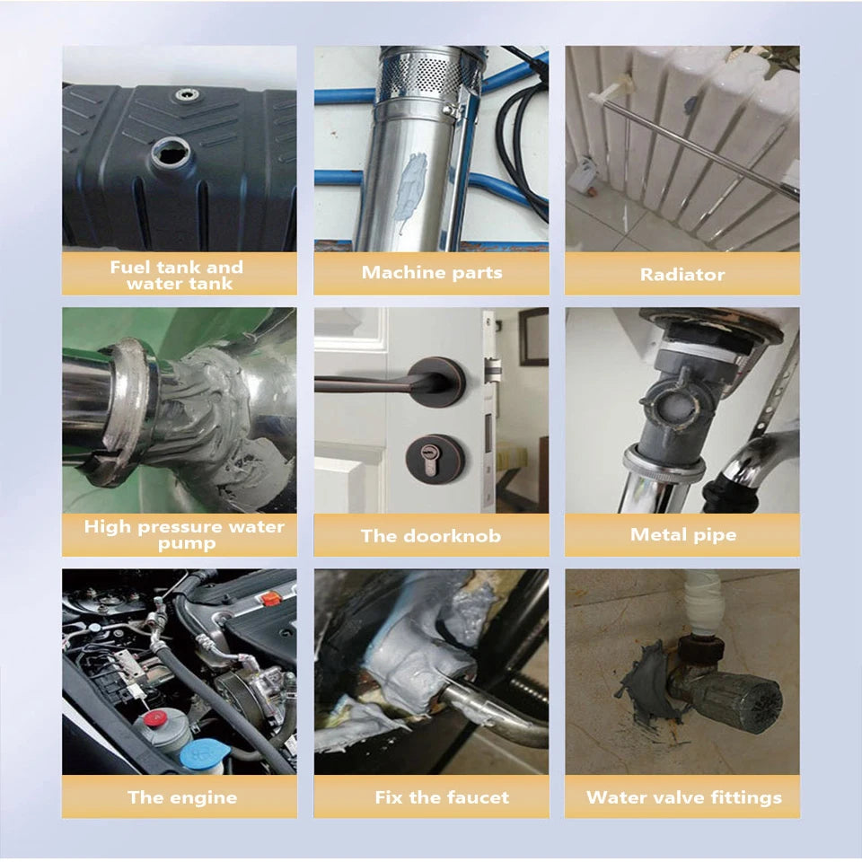 Cold Welding Glue Metal Repair Glue Heat-resistant AB Sealant High-strength Magic Plastic Repair Casting Adhesive Epoxy Resin