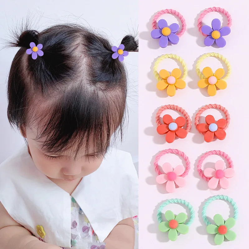 Children's Rubber Bands Do Not Harm Hair Girl Headbands Korean Baby Accessories Rings Tie Rubber Bands Little Girl Headbands