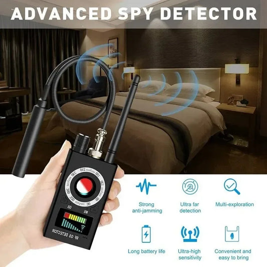 New K18 Multi-function 1MHz-6.5GHz Anti-Candid Cam Wireless Lens Device Finder GSM Audio Bug Finder GPS Signal RF Tracker Detect