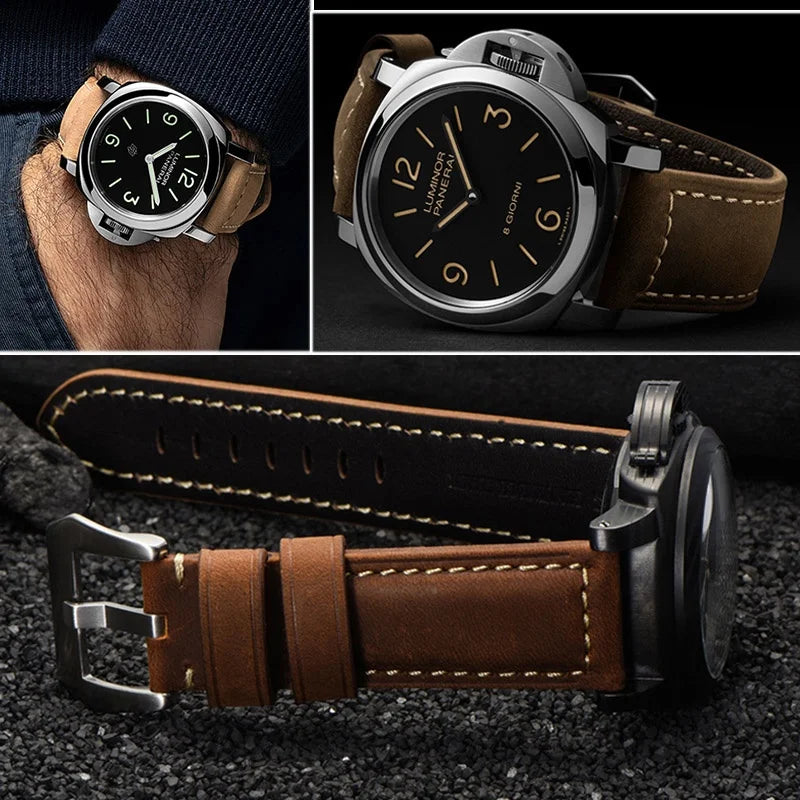 Quick Release Leather Straps for Huawei Watch 5 46mm GT 5 4 Quality Genuine Leather Band for Huawei Watch 5 46mm Accessories