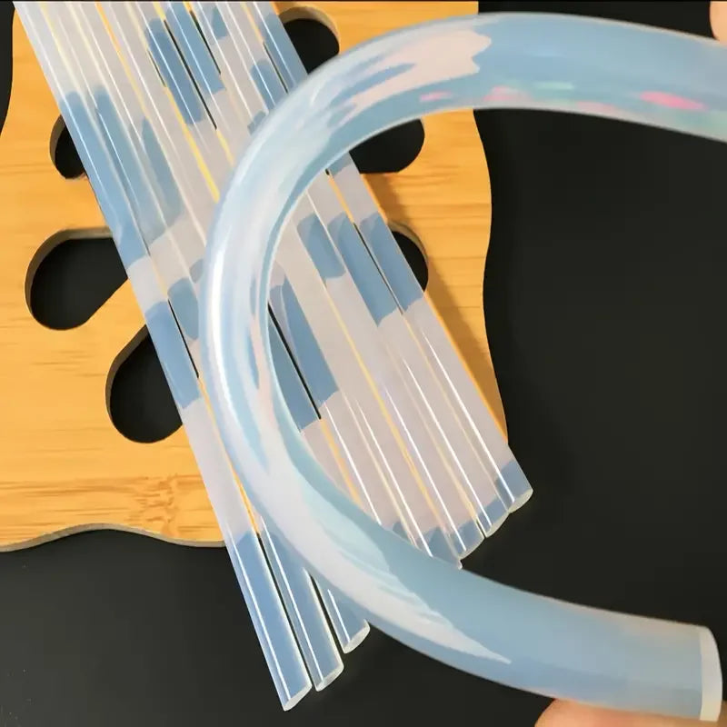 60PCS 7MM High Viscosity Transparent Hot Melt Adhesive Super Stick Adhesive High Temperature Resistant Hot Melt Adhesive Strip