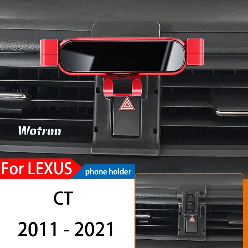 Car Phone Holder For Lexus CT 2011-2021 GPS Special Gravity Navigation Mobile Bracket 360 Degree Rotating Stand Accessories