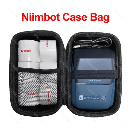 Black Bag Storage Case For Niimbot D101 D11 D110 B21 B1 B203 Label Sticker Printer maker