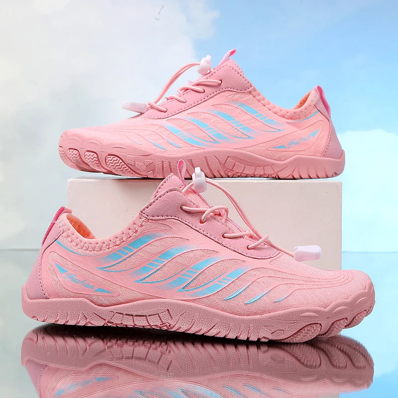 New Arrival Water Shoes Qiuck-Dry Aqua Shoes Men Women Outdoor Beach Swimming Wading Breathable Five-Finger Sneakers Size 36-46