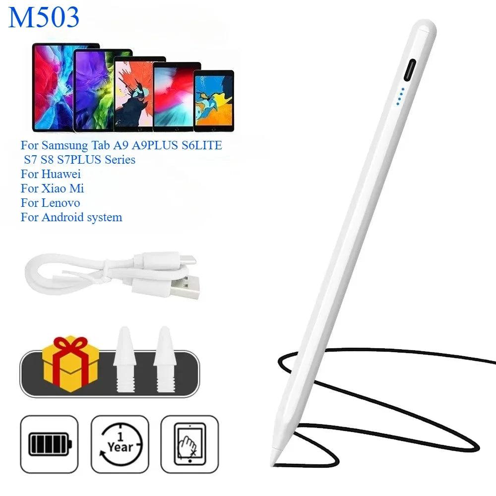 Universal Stylus Pen For Samsung Tab A9 plus S10 A8 S7 S6lite Capacitive Touch Pen For Huawei Xiaomi Lenovo M9 Pro 12.7 M10plus