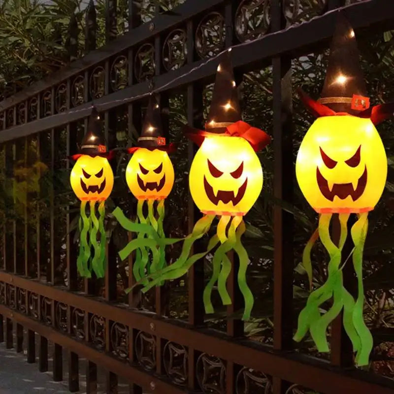 Ghost Lantern Halloween Decoration Hanging Flag Halloween Ghost Windsock Outdoor Pendants The Day of Dead Party Decor