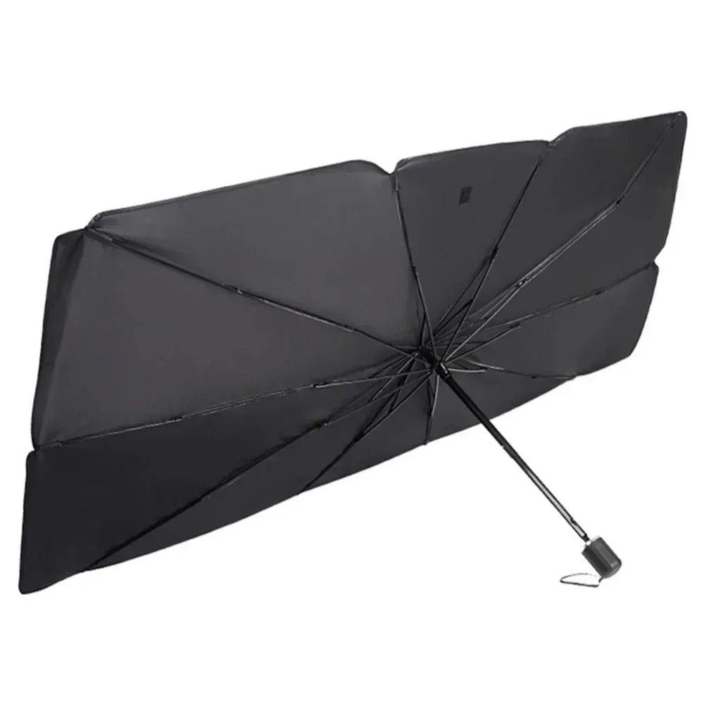 Car Sunshade Umbrella Front Windshield Silver Glue Sunshade Umbrella Uv Resistant Folding Car Umbrella Car Sunscreen Accessories