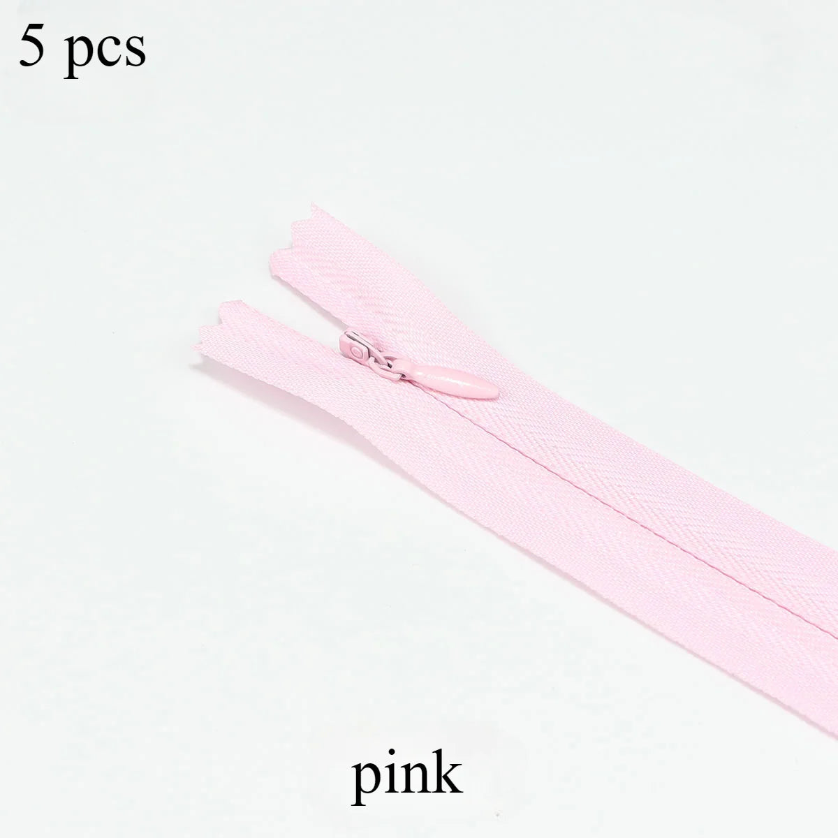 5 pcs 18cm-60cm Invisible zippers - various colors, suitable for premium hidden zipper dresses, pants, shirts, pockets, etc