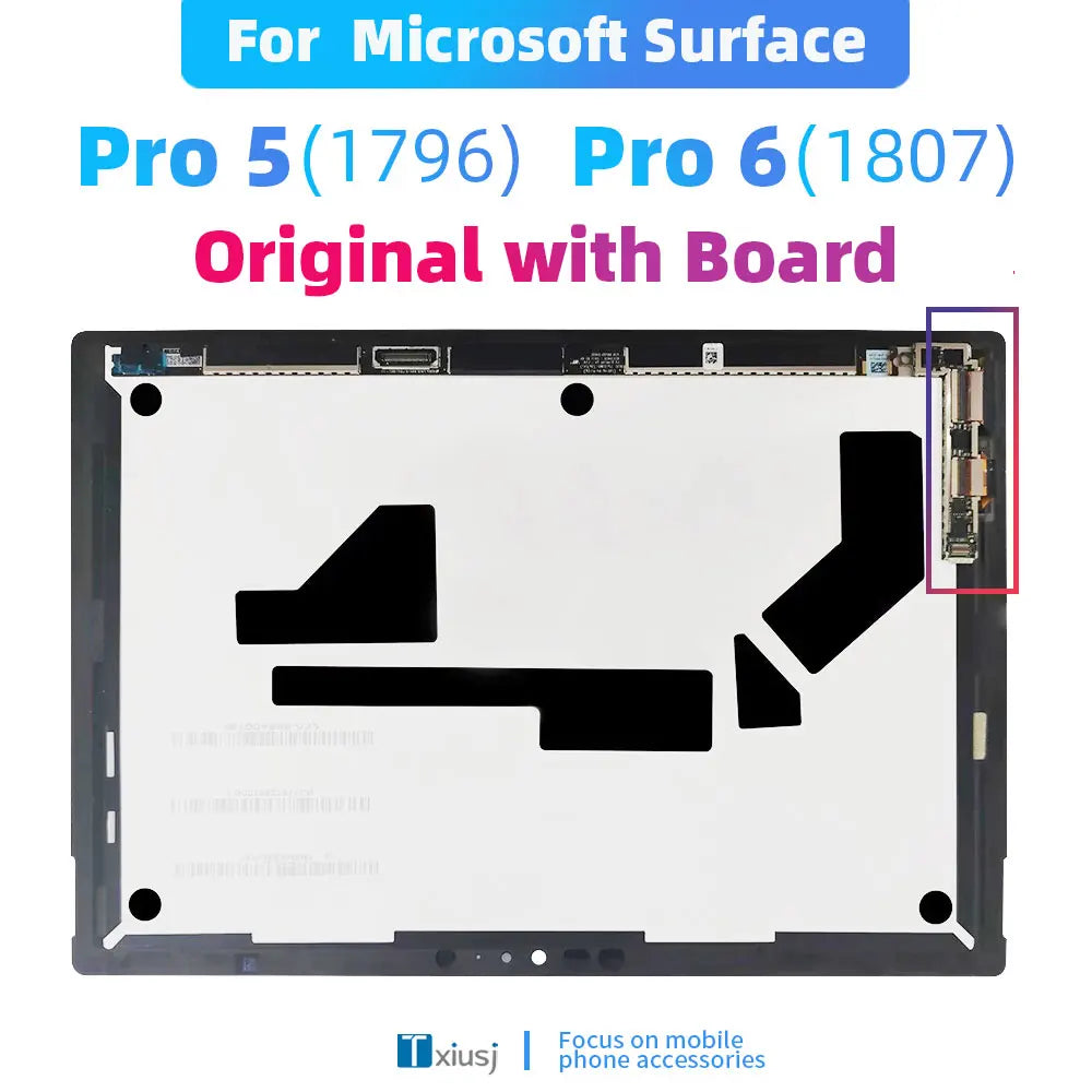 12.3" Pro5 LCD For Microsoft Surface Pro 5 1796 LCD Display Touch Screen Digitizer Assembly Small Board LP123WQ1 Tools