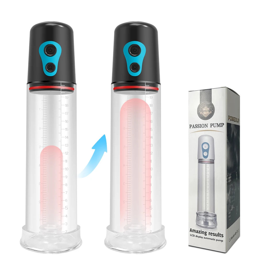 Sex Toys Electric Penis Pump Penis Enlarger Vacuum Pump for Men Adult Male Masturbator Penile Bigger Trainer Penis Enlargement