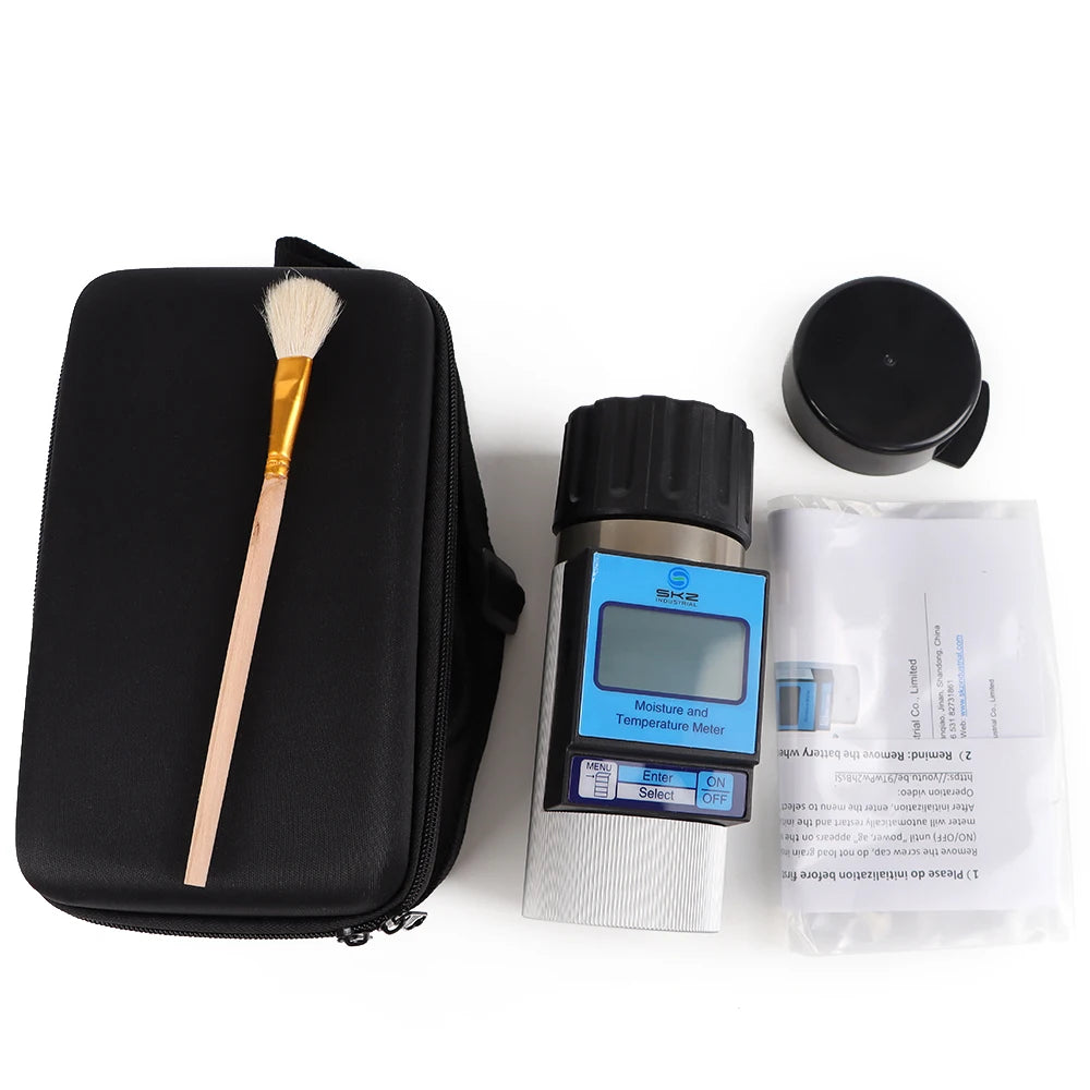 Grain Moisture Meter For 37 Kinds Grains Humidity Tester Wheat Corn Soybean Peanuts Coffee Beans Hygrometer Multi-Language