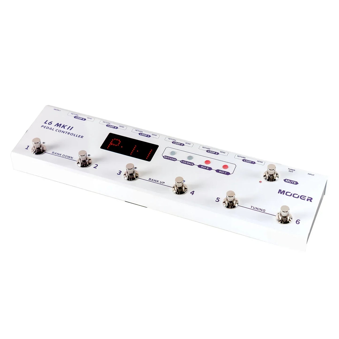 MOOER MKII Guitar Pedal Controller Programmable Loopswitcher with 6 Loops L6 PL6 PCL6 With Connector Guitar Parts Accessories