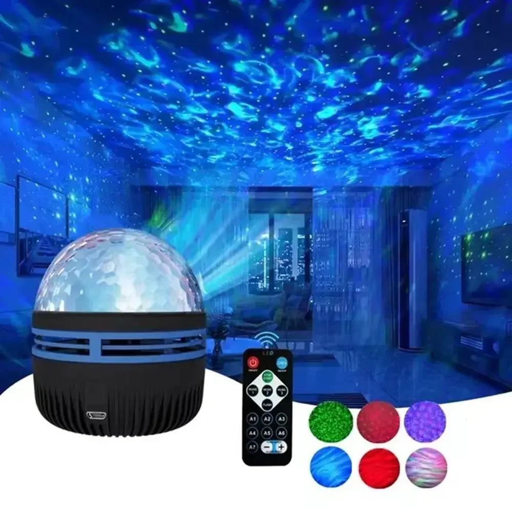 Galaxy Star Led Projector 7 Modes Night Light for Bedroom Remote Control for Room Decor Christmas Camping Lights Bedroom