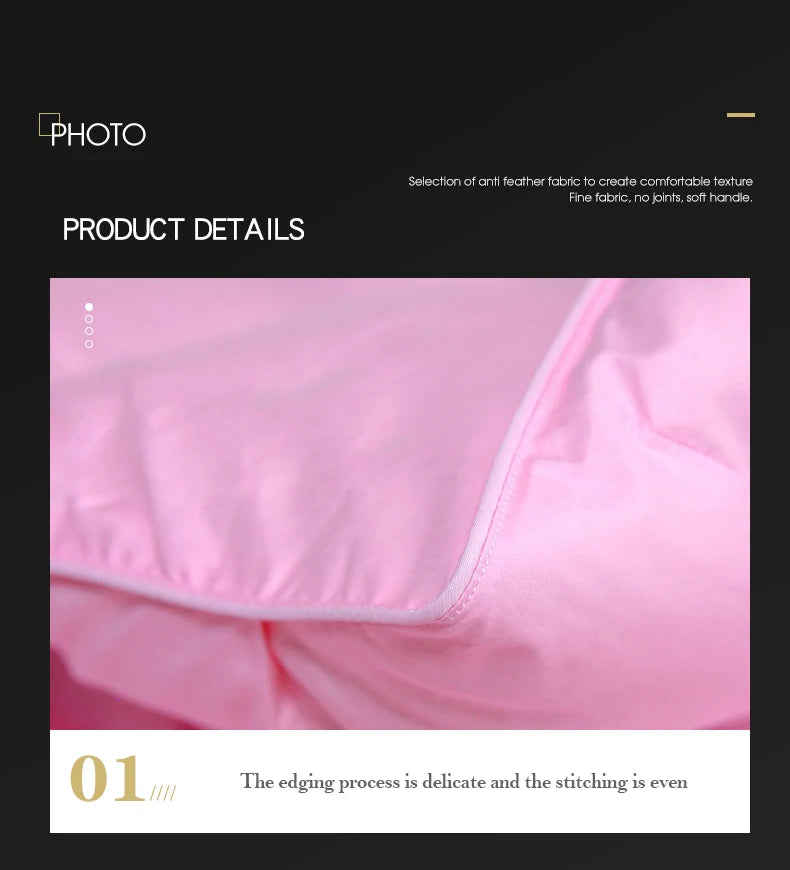 Luxury White Goose Down Filler Duvet 3D Bread Quilt Comforter Winter Heavy Duvet 4kg Weight 100% Cotton Shell Thickened Quilt