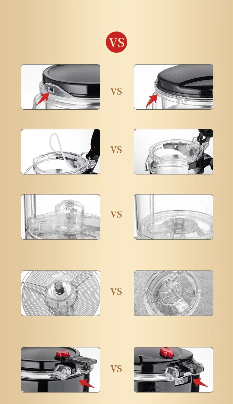 Teapot With Infuser Thickened Glass Heated Resistant Tea Pot One-button Filtering Tea Separation Kettle Tea Coffee Maker