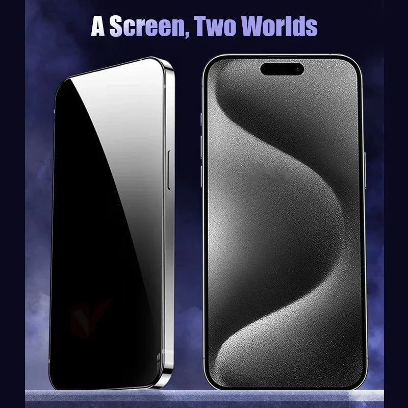 NNBILI 4Pcs Matte Ceramic Privacy Screen Protector Anti-Spy for iPhone 16 15 Pro Max 14 13 12 11 X XR XS Max Light Anti-Scratch
