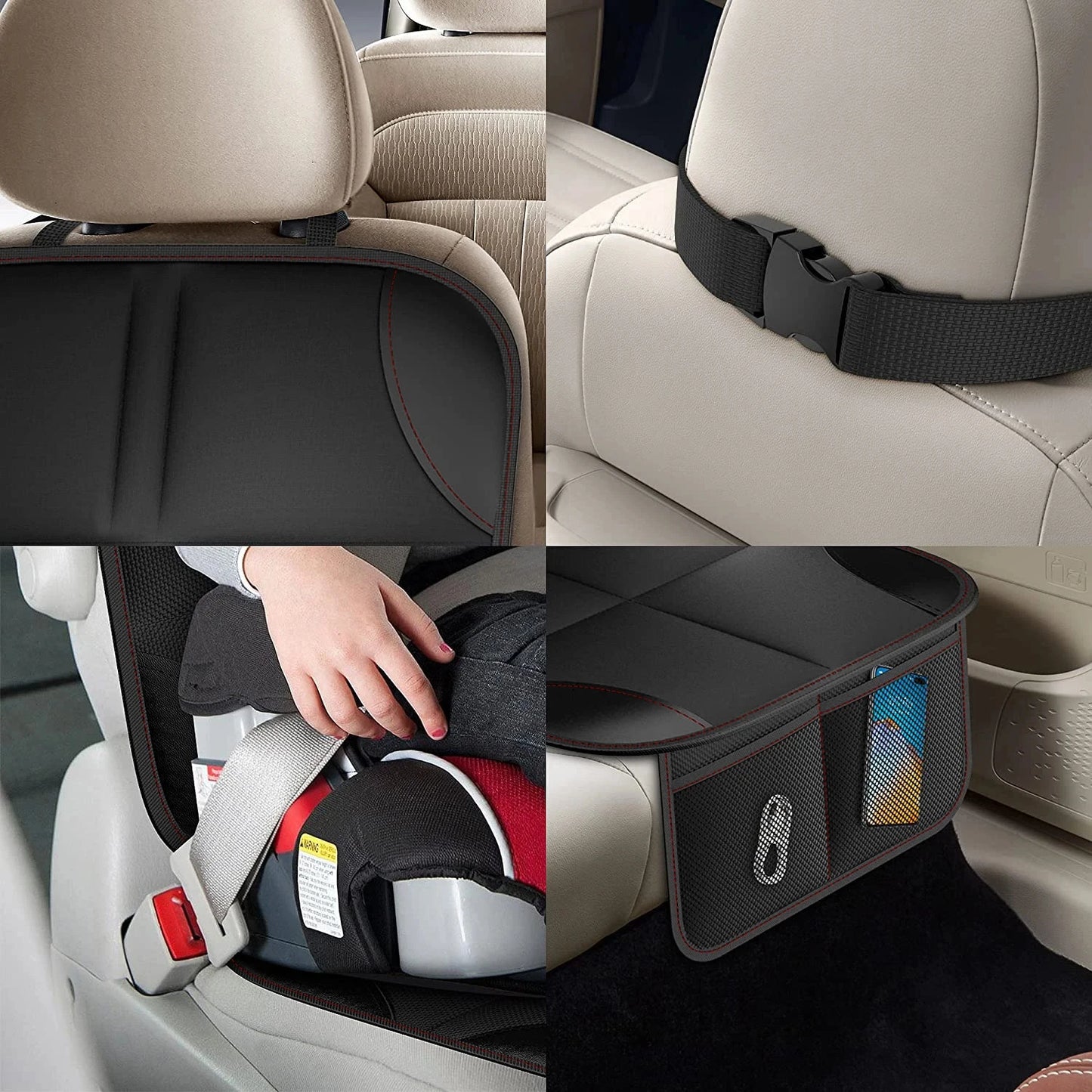 Car Seat Cover Oxford PU Leather Car Seat Protector Mats Child Baby Pads Seat Protective Mat For Baby Kids Protection Cushion