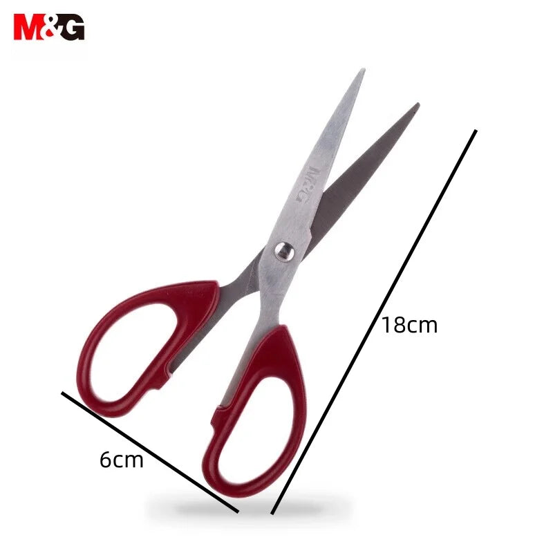 M&G 160mm Red Scissor Office Household Life Scissors Medium Handmade Paper Scissors Office Supplies 1 Piece