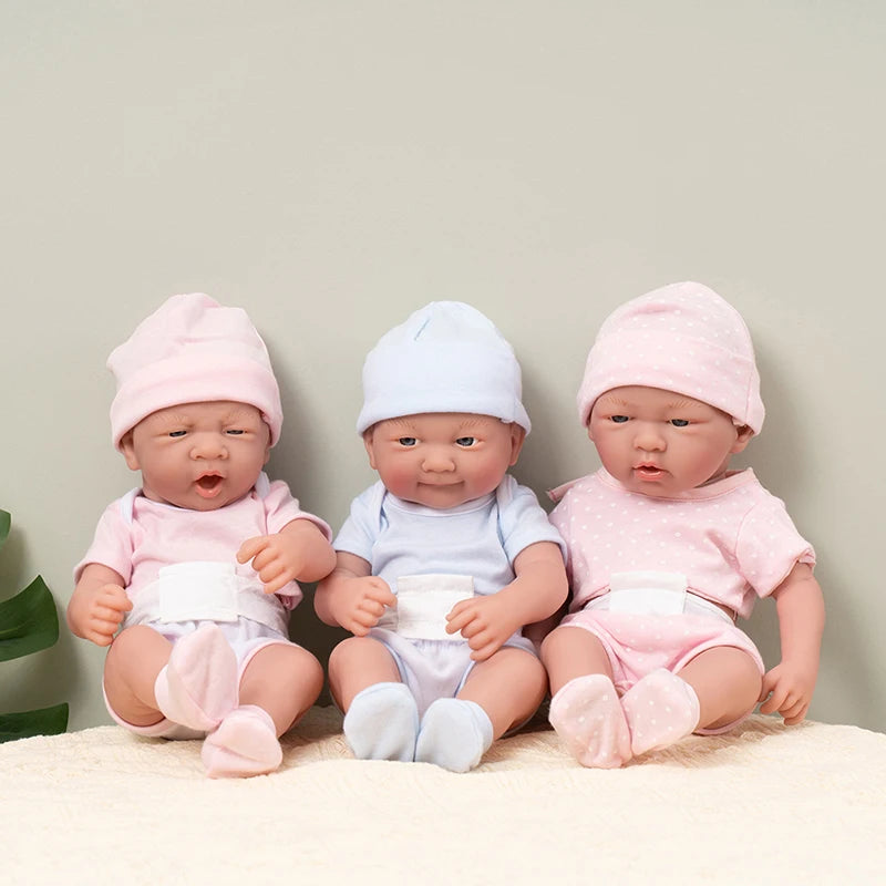 35CM 14inch Baby Dolls Cute Soft Silicone Baby Reborn Baby Doll Toys For Children Girls Gifts Lifelike Full Body Girl Dolls