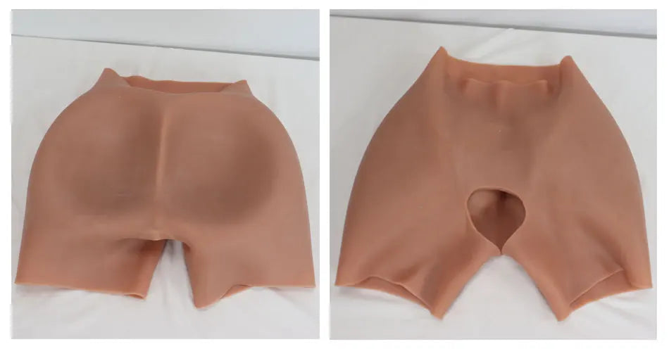 YUERUGOU Oversize Crossdresser Silicone Shape wear Realistic Hip pads and Butt Pads Flexible Hip Enhancer Panties for Drag Queen