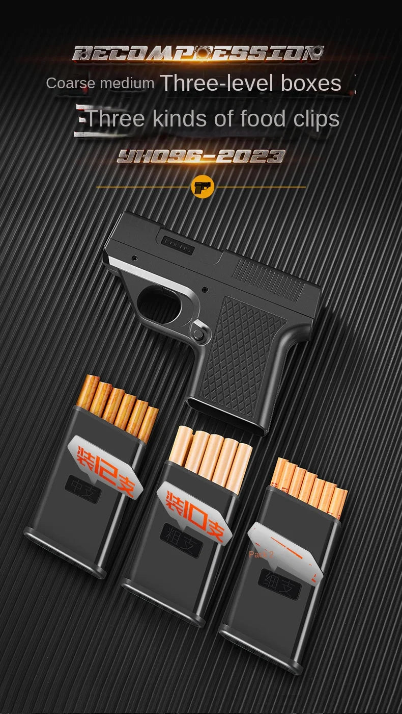 Unusual Lighters Cigarette Box Jet Turb Lighter Gas Lighter Welding Gun Capacit 10PCS Windproof Cigar Lighter Gadgets for Men